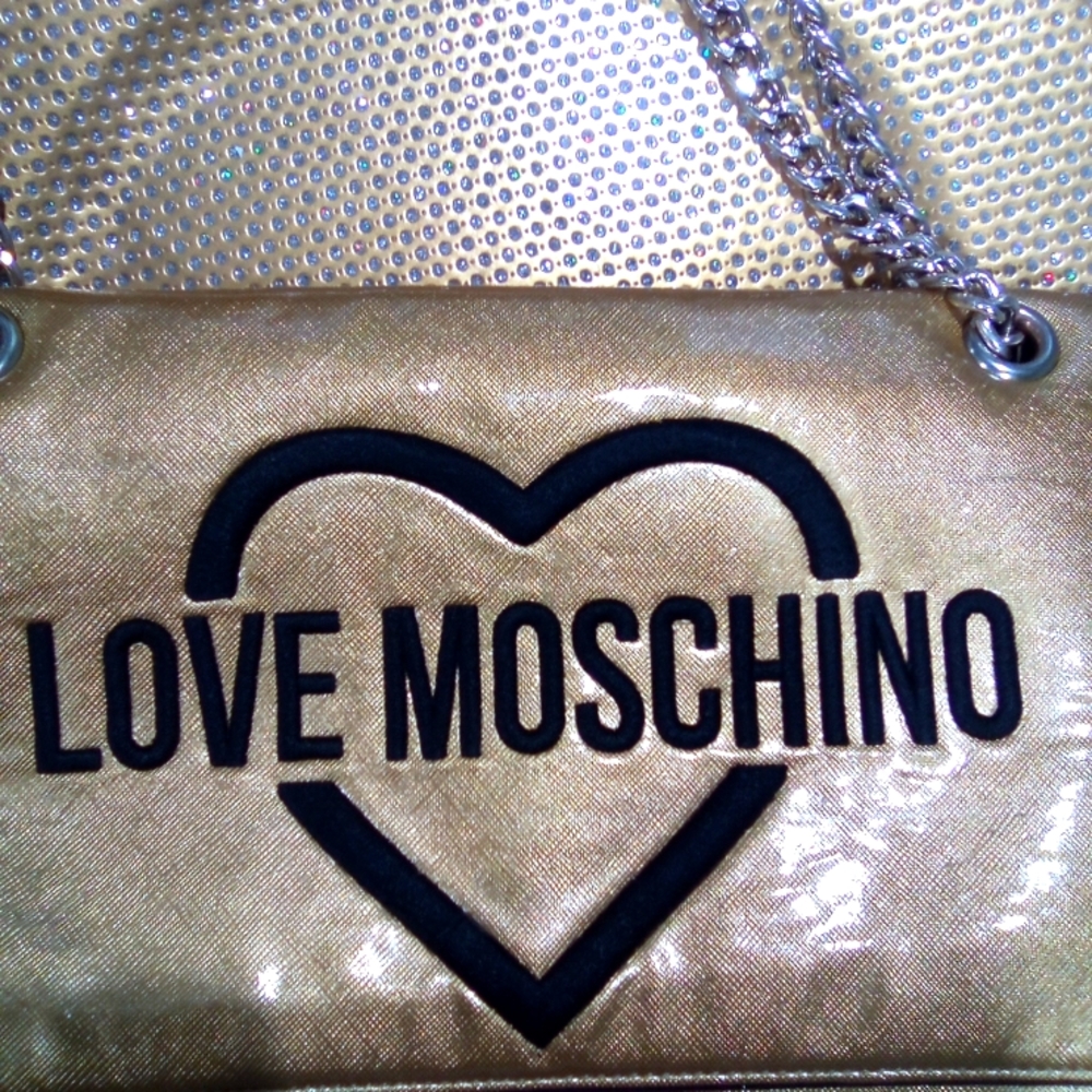 Gold Love Moschino Bag